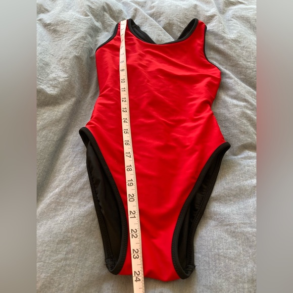 **SOLD** Reversible red/black TYR swimsuit - Picture 5 of 11